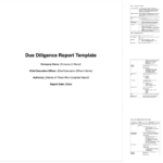 How To Write An Effective M&amp;a Due Diligence Report [Sample] throughout Vendor Due Diligence Report Template