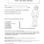 Hurt Form Regarding Hurt Feelings Report Template