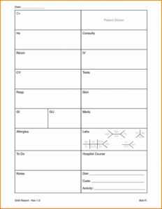 Icu Nursing Report Sheet Template intended for Nursing Report Sheet Templates