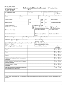 Iep Templates - Fill Online, Printable, Fillable, Blank intended for Blank Iep Template