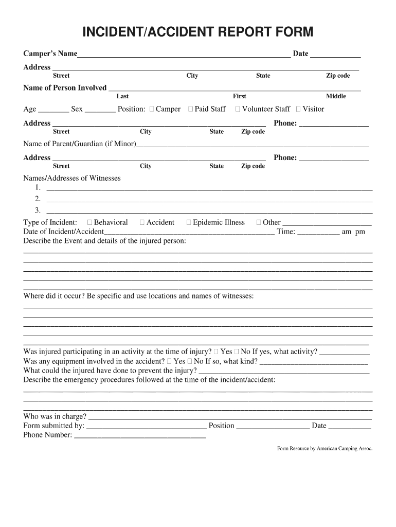 Incident Report Form – Fill Online, Printable, Fillable Intended For Medication Incident Report Form Template