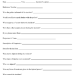 Incident Report Form Template | Editable Forms Throughout Incident Report Form Template Word