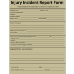 Incident Report Template For Insurance Incident Report Template