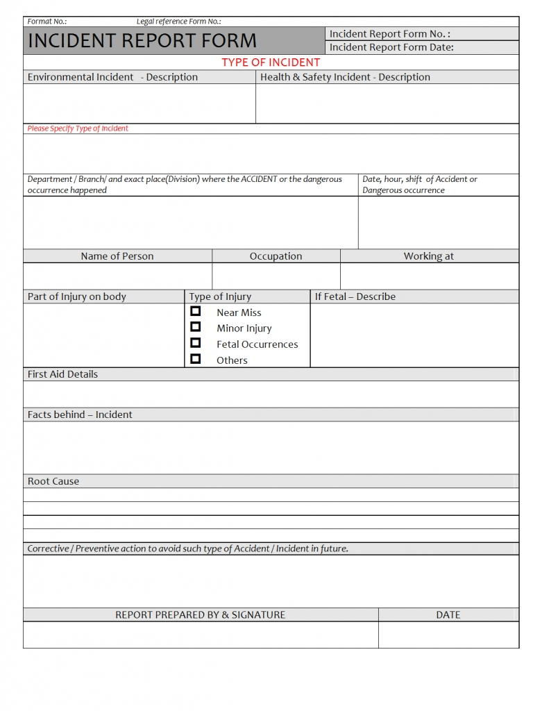Incident Report Template Itil - Best Sample Template Within Incident Report Template Itil