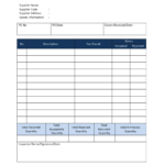 Incoming Goods Inspection Report | Templates At With Regard To Part Inspection Report Template