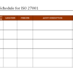 Internal Audit Schedule For Iso 27001 – For Iso 9001 Internal Audit Report Template