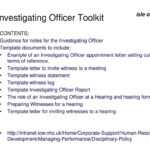 Investigating Officer Training For Employment Issues – Ppt Within Investigation Report Template Disciplinary Hearing