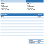 Invoice Template For Word - Free Simple Invoice regarding Free Downloadable Invoice Template For Word