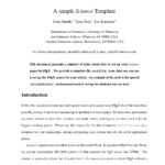 Latex Templates » Academic Journals With Regard To Acs Word Template