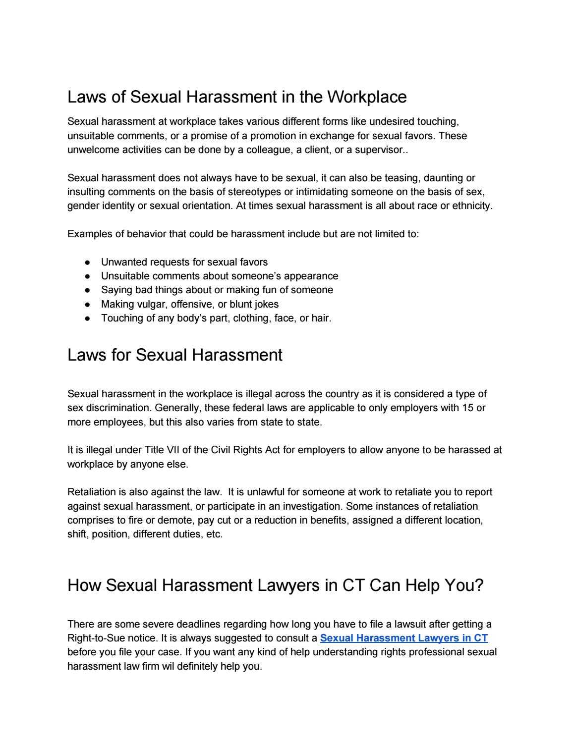 Laws Of Sexual Harassment In The Workplaceallen Law Firm Intended For Sexual Harassment Investigation Report Template