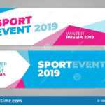 Layout Banner Template Design For Winter Sport Event 2019 Regarding Sports Banner Templates