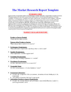 Market Research Report Format | Templates At regarding Research Report Sample Template