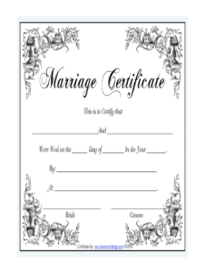 Marriage Certificate - Fill Online, Printable, Fillable within Blank Marriage Certificate Template