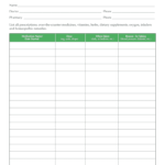 Medication List Form – Fill Online, Printable, Fillable Pertaining To Blank Medication List Templates