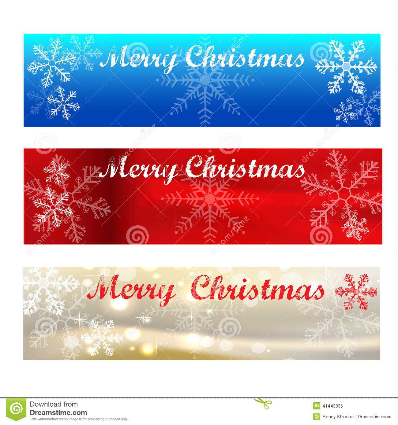 Merry Christmas Banners Colour Samples Stock Vector In Merry Christmas Banner Template