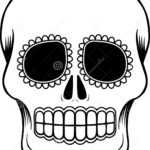 Mexican Sugar Skull Template Stock Vector – Illustration Of With Blank Sugar Skull Template