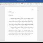 Microsoft Word: How To Set Up An Mla Format Essay (2017) Throughout Mla Format Word Template