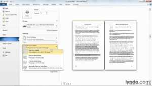 Microsoft Word Tutorial: How To Print A Booklet | Lynda with Booklet Template Microsoft Word 2007