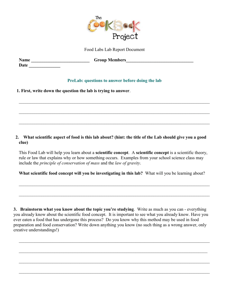 Middle School Lab Report With Regard To Lab Report Template Middle School