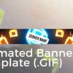 Minecraft Animated Server Banner Template "drop The Blocks" With Minecraft Server Banner Template