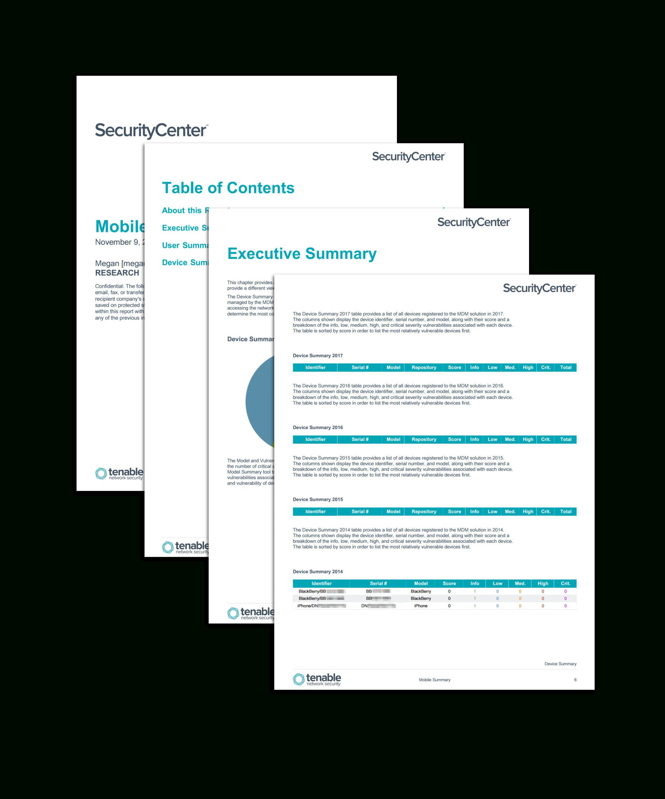 Mobile Summary Report – Sc Report Template | Tenable® Throughout Mobile Book Report Template