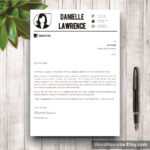 Modern Resume Template For Word – “Danielle Lawrence” Regarding Resume Templates Word 2007