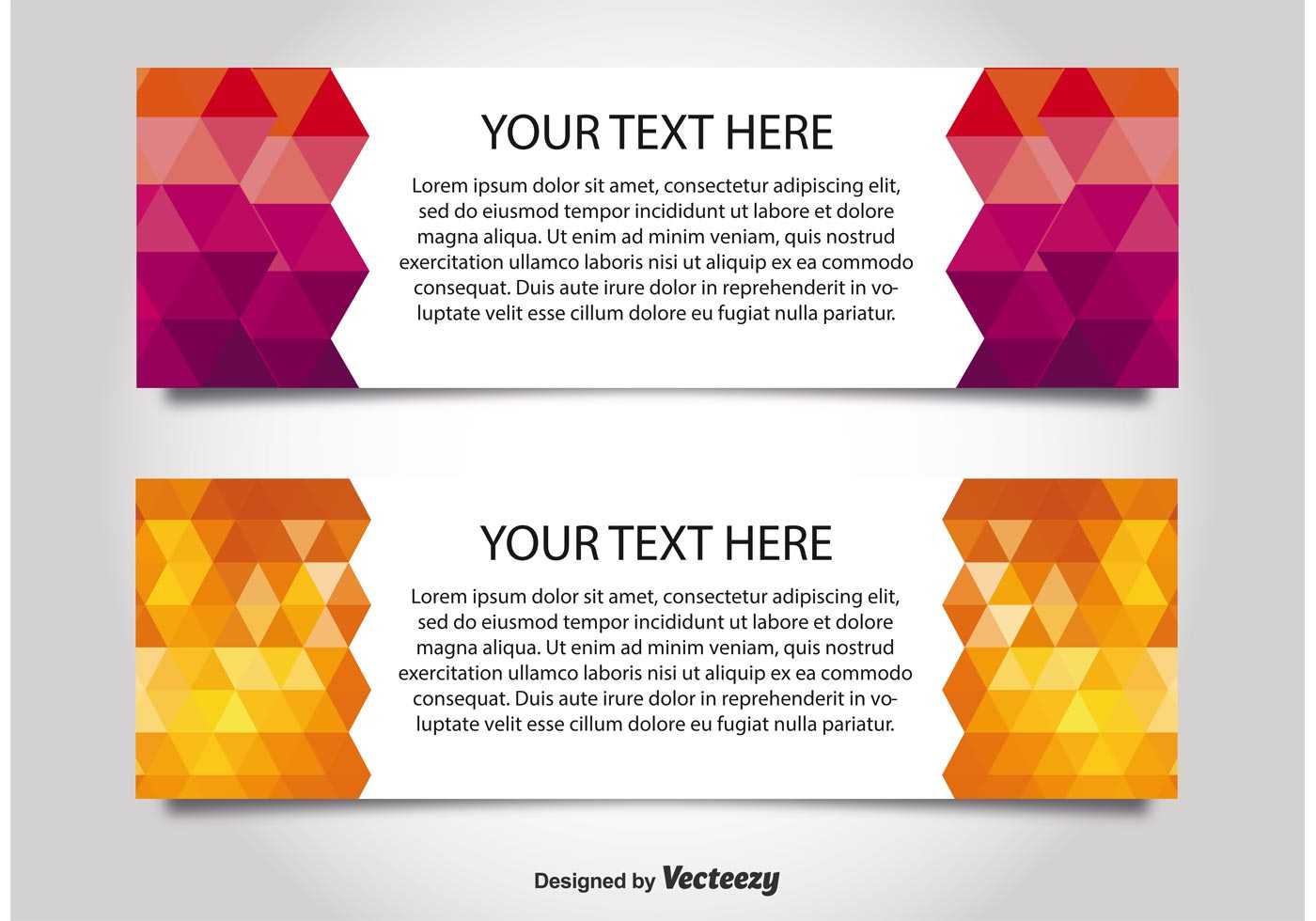 Modern Style Web Banner Templates - Download Free Vectors With Regard To Free Website Banner Templates Download