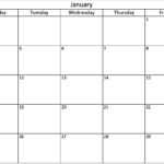 Monthly Calendar Excel Template – Printable Month Calendar Inside Blank One Month Calendar Template