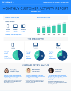 Monthly Consumer Activity Report Template intended for Monthly Activity Report Template