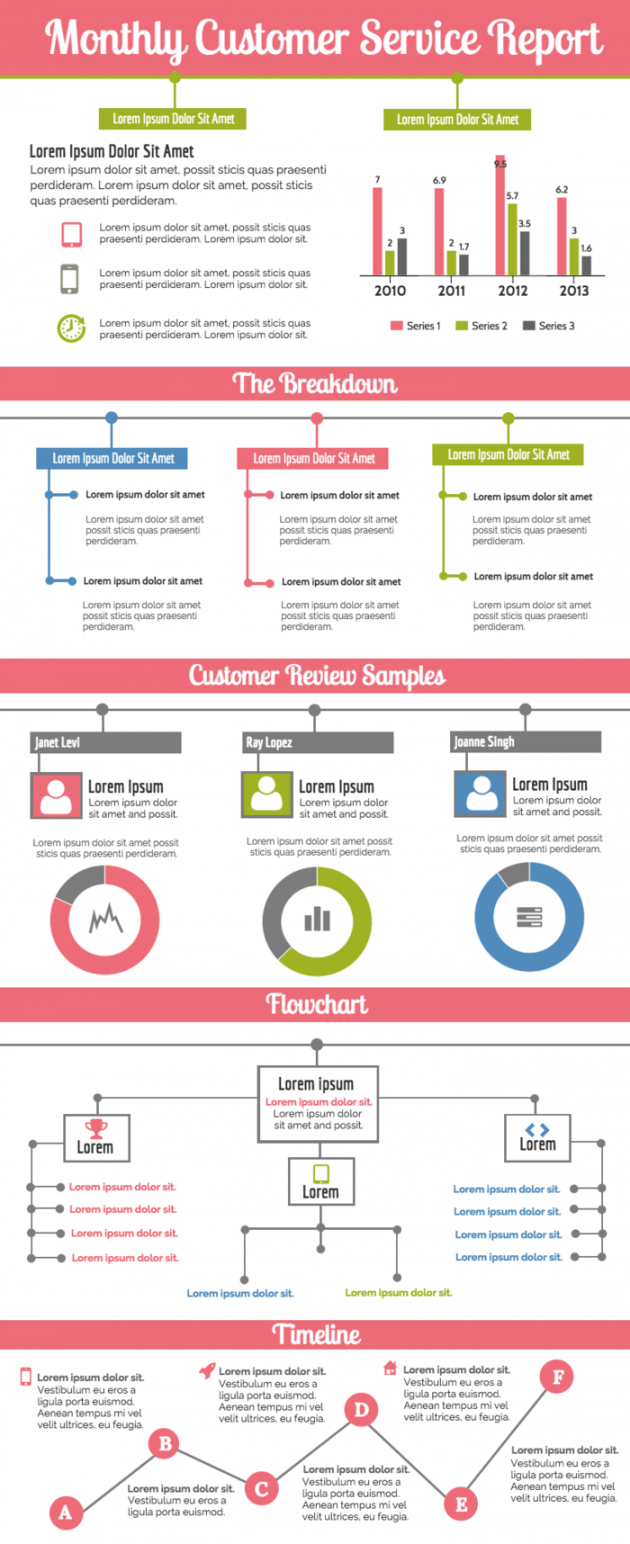 Monthly Customer Service Report Template Venngage Customer With Report Template Word 2013