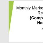Monthly Marketing Reporting Powerpoint Template | Templates With Regard To Monthly Report Template Ppt