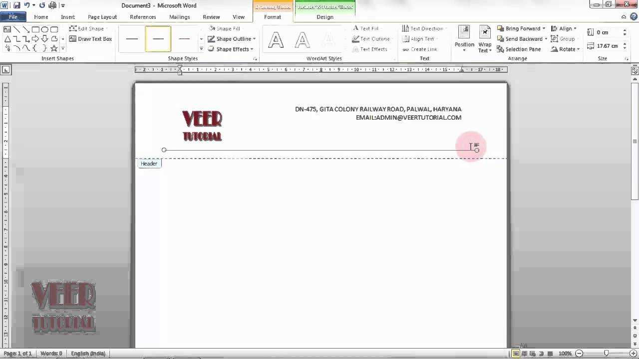 Ms Word 2010 | How To Create Custom Header And Footer With Regard To Header Templates For Word