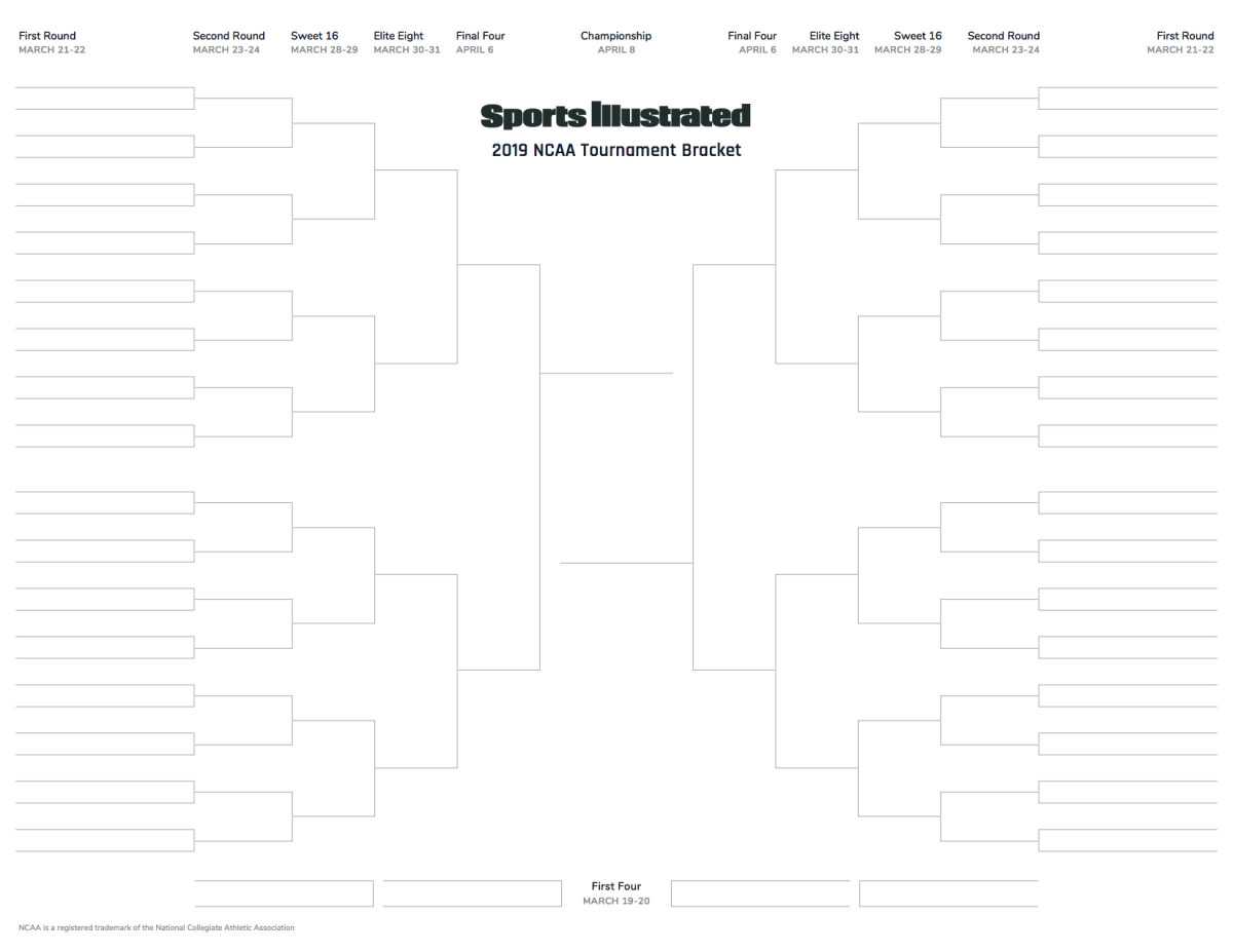 Ncaa Printable Empty Bracket | Newest Printable Ncaa Bracket With Regard To Blank March Madness Bracket Template