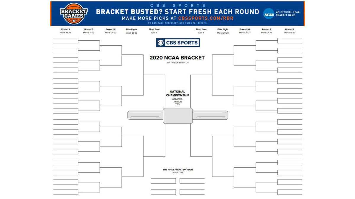 Ncaa Tournament Printable Bracket 2020: Print Your March Pertaining To Blank March Madness Bracket Template