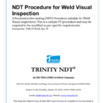 Ndt Procedure For Weld Visual Inspection Within Welding Inspection Report Template