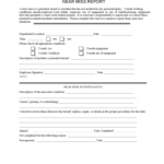 Near Miss Reporting Form – 2 Free Templates In Pdf, Word Within Near Miss Incident Report Template