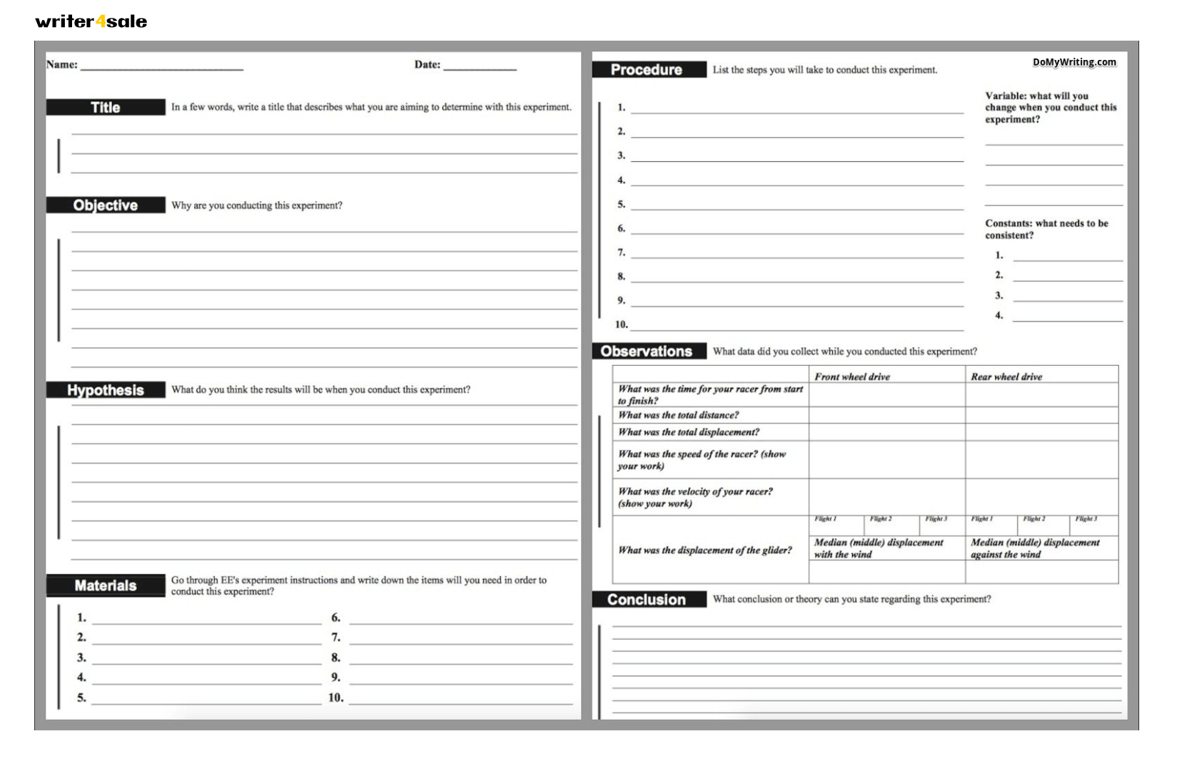 Need Assistance With A Lab Report? Here Are The Best Tips Inside Lab Report Template Middle School