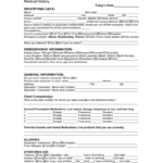 New Patient Intake Form – Word Doc Intended For History And Physical Template Word