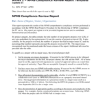 Npms Compliance Review Report Template (Update 2) With Regard To Compliance Monitoring Report Template