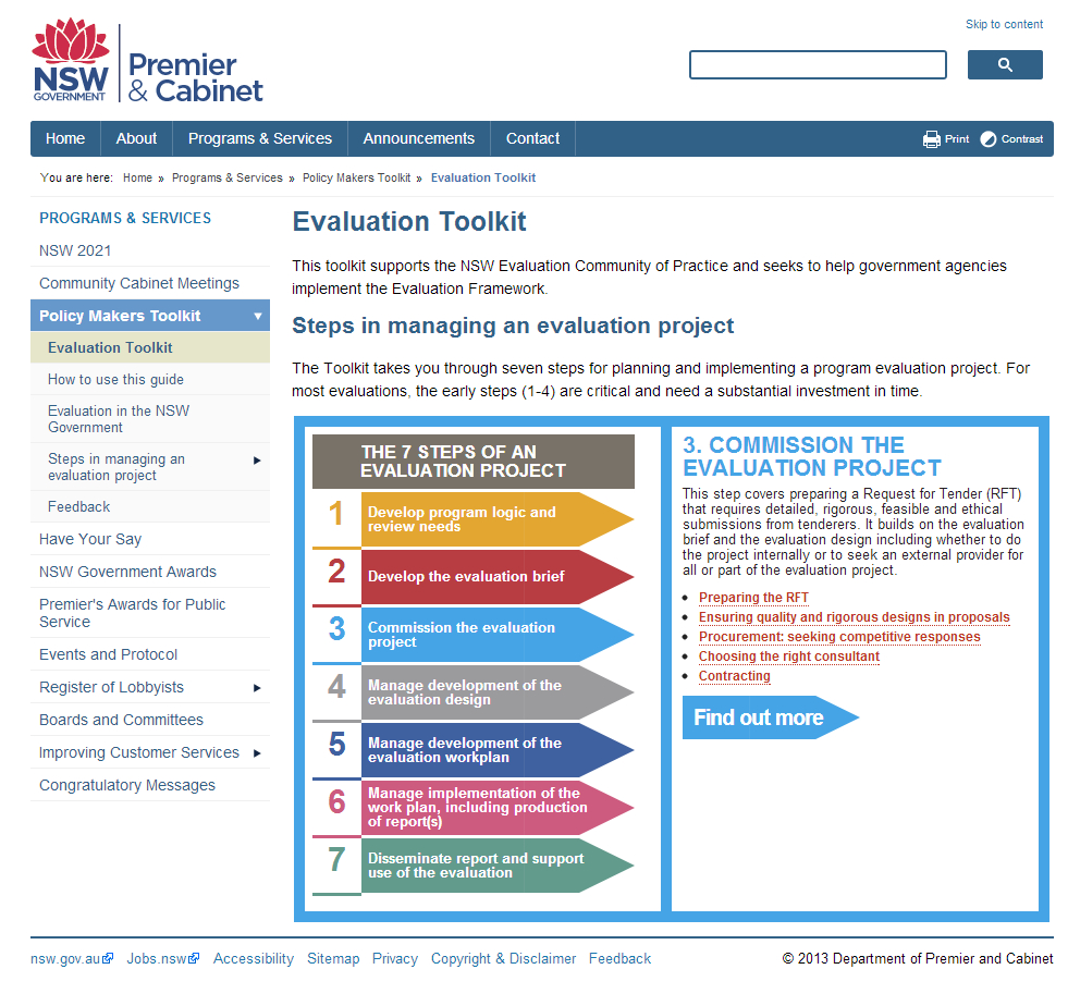 Nsw Government Evaluation Toolkit | Better Evaluation With Regard To Monitoring And Evaluation Report Writing Template