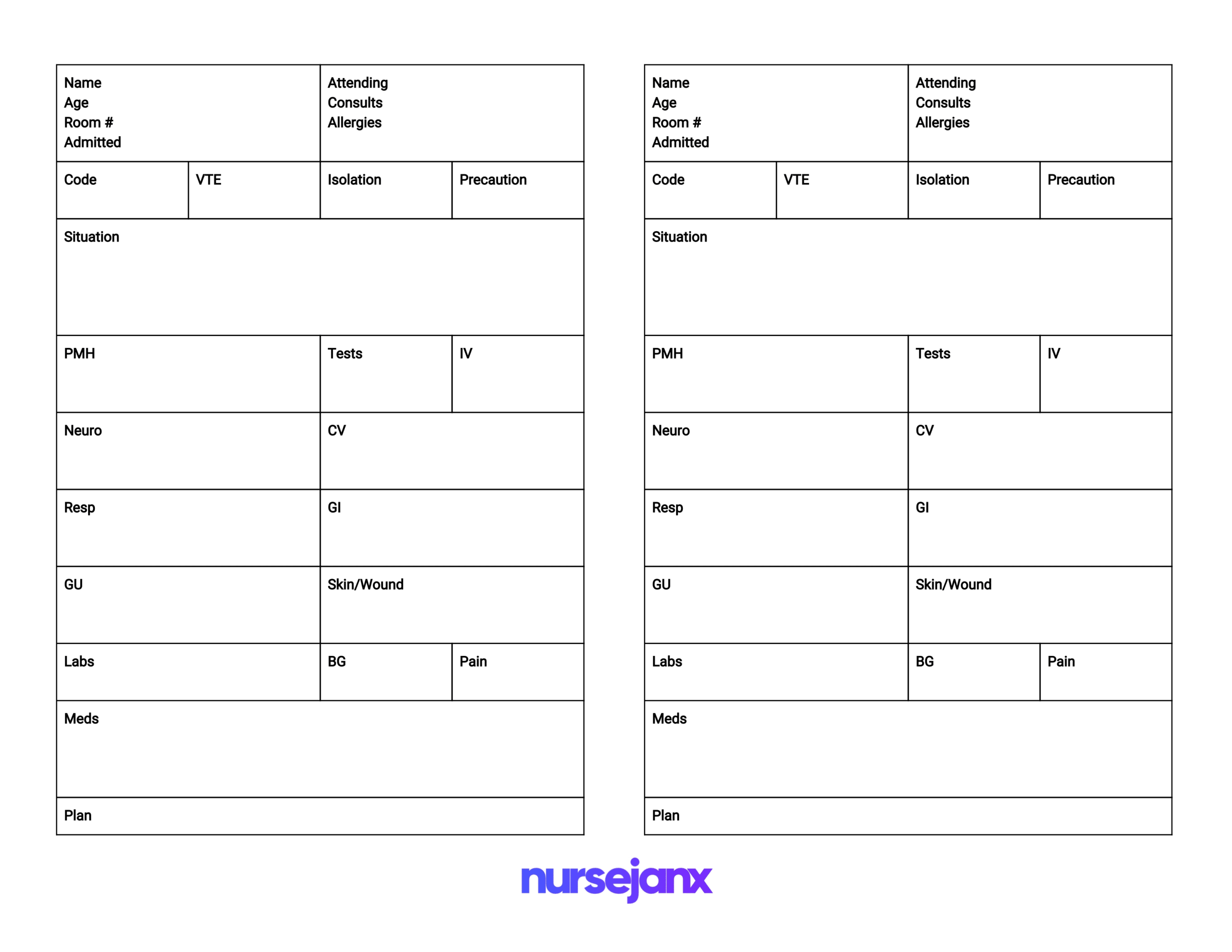 Nurse Brain Worksheet | Printable Worksheets And Activities Intended For Nurse Shift Report Sheet Template