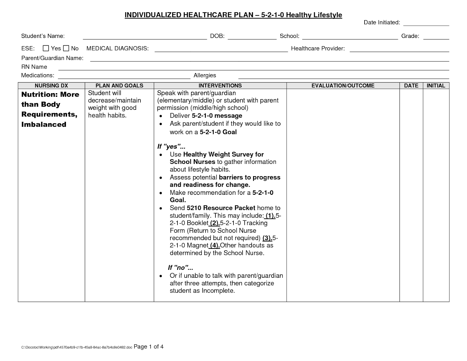 Nursing Homes Near Me: Blank Nursing Care Plans - Nursing In Nursing Care Plan Templates Blank