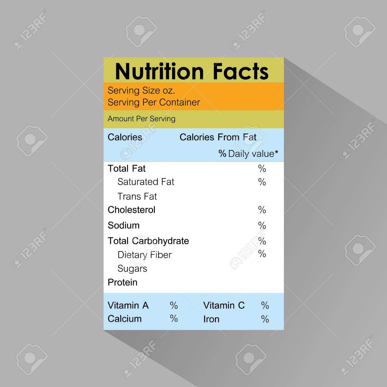 Nutrition News: Blank Nutrition Facts Label Template In Food Label Template Word