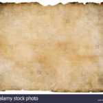 Old Blank Parchment Treasure Map Isolated. Clipping Path Is Inside Blank Pirate Map Template