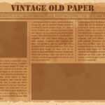 Old Newspaper Free Vector Art - (1,684 Free Downloads) within Blank Old Newspaper Template