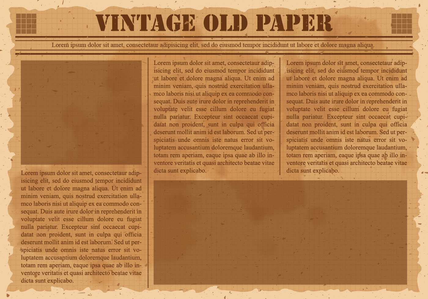 Old Newspaper Free Vector Art - (1,684 Free Downloads) Within Blank Old Newspaper Template