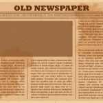 Old Newspaper Template Free Vector Art – (31 Free Downloads) Within Blank Old Newspaper Template