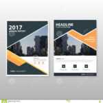 Orange Black Triangle Vector Annual Report Leaflet Brochure Regarding Annual Report Template Word Free Download