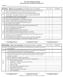 Original Briefing And Debriefing Form | Download Scientific in Debriefing Report Template