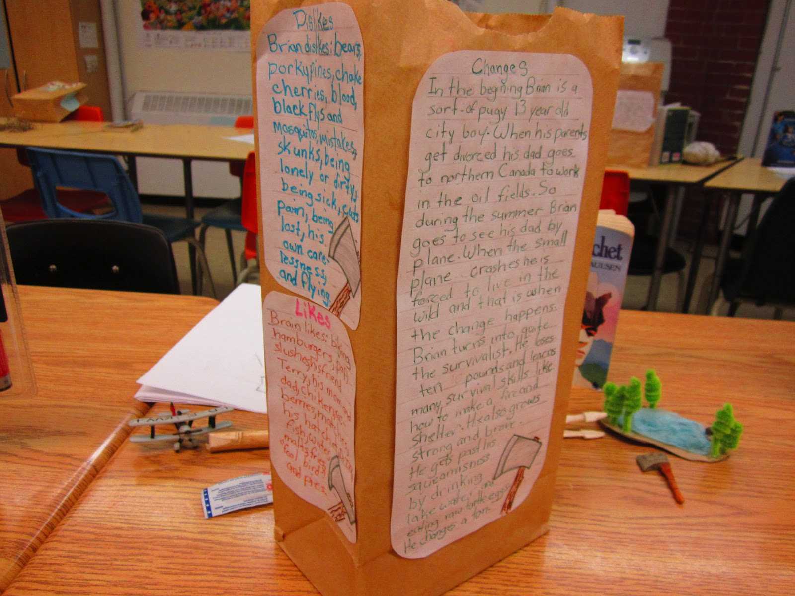 Paper Bag Characterization | Runde's Room With Paper Bag Book Report Template